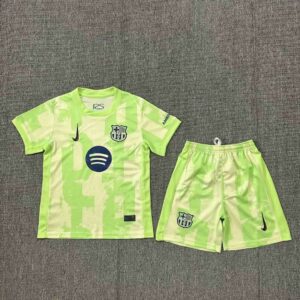 KIT INFANTIL BARCELONA III 24/25 - VERDE LIMÃO